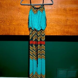 Enfocus Studios Colourful Pattered Maxi Dress